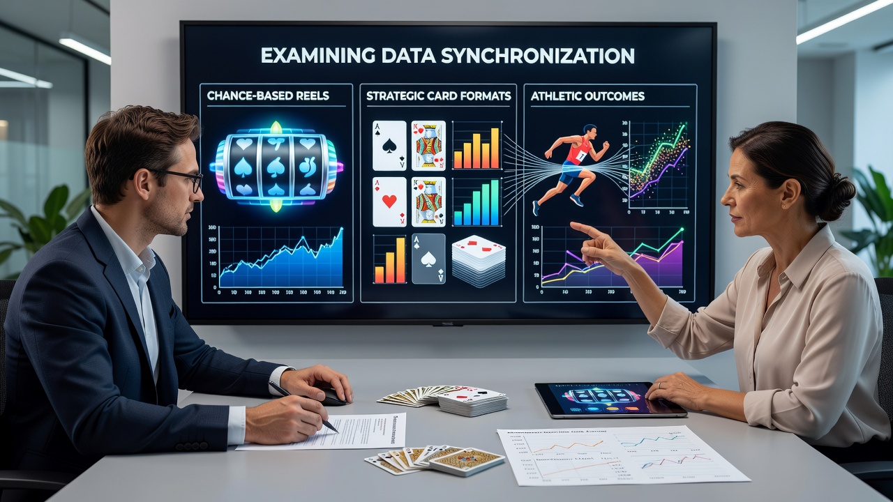 Illustration der Verknüpfung zwischen Kartenstrategien, Sportprognosen und mobilen Walzen in Apps